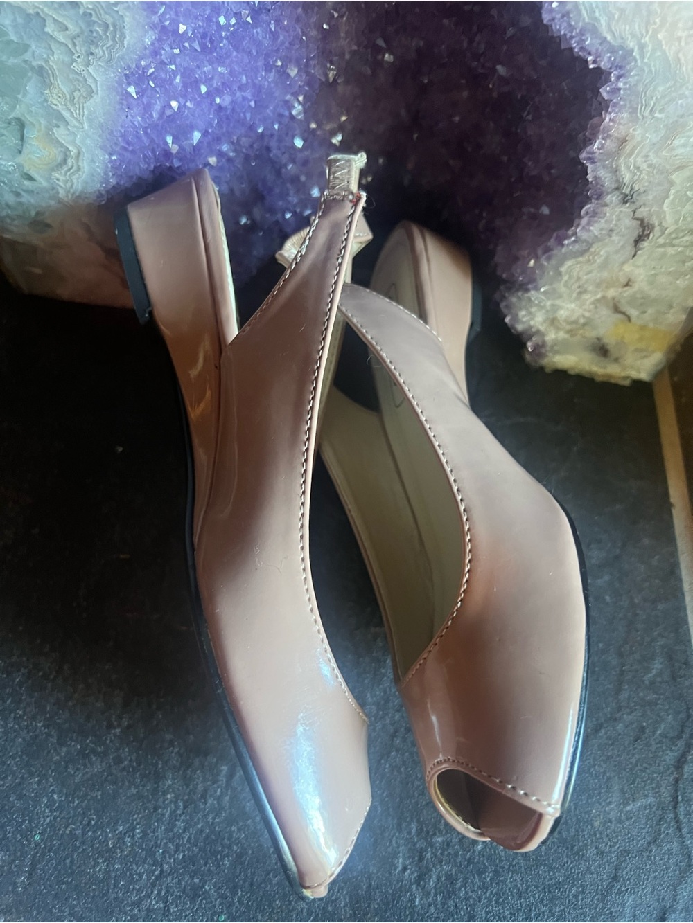 Women’s Peep-Toe Slingback Pumps in Light Pink size 5 - Picture 5 of 7